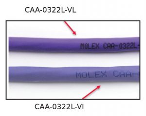 CAA-0322L-VL vs CAA-0322L-VI sheath color