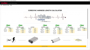 CSP CoreSync harness calculator screen